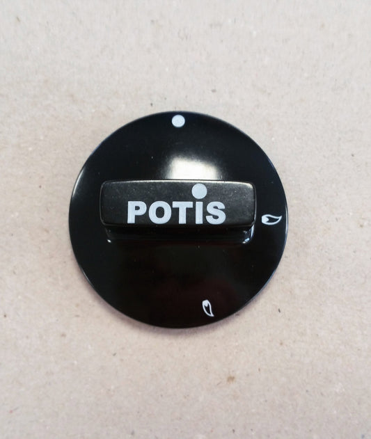 Potis black gas tap knob for GD series broiler